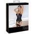 Abierta Fina - Push-up-Oberteil mit Strumpfhalter (schwarz) - M