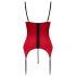 Cottelli - Hebe-Top-Set mit Spitzeneinsatz (rot) - L