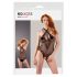 NO:XQSE - Floraler Halsband Netzbody - Schwarz (S-L) 