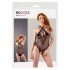 NO:XQSE - Floraler Halsband Netzbody - Schwarz (S-L) 