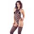 NO:XQSE - Wellenmuster Body und Straps-Set - Schwarz (S-L) 