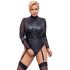 Cottelli Bondage Plus Size - Spitzenärmel Body (schwarz) 