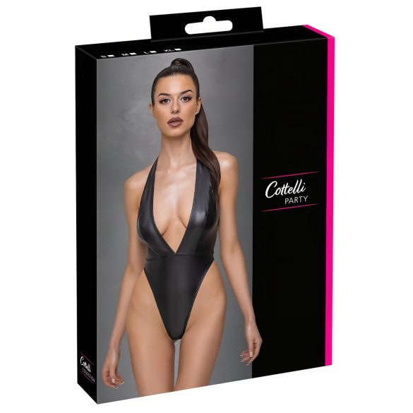 Cottelli Party - tief ausgeschnittener Body (schwarz) - M