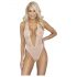 Kissable - Tief ausgeschnittener Spitzenbody (pink)  - L/XL