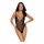 Cottelli - besticktes, offenes Spitzen-Body (schwarz-lila)  - M