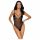 Cottelli - besticktes, offenes Spitzen-Body (schwarz-lila)  - L