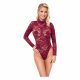 Cottelli - transparenter Spitzenbody (bordeaux)