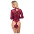 Cottelli - transparenter Spitzen-Body (rot) - M