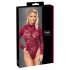 Cottelli - Transparenter Spitzen-Body (Bordeaux) - M