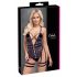 Cottelli - Offener, geschnallter Body (schwarz) - M