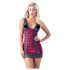 Cottelli - Exklusives geschnürtes Spitzenkleid (rot-schwarz)  - L