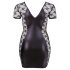 Cottelli Plus Size - Schleifenverziertes, Spitzenkombiniertes Kleid (schwarz)