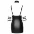 Cottelli Bondage - Halsband Mini-Kleid mit Glanz (Schwarz)  - M