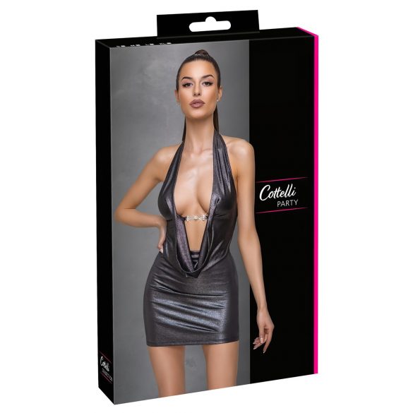 Cottelli Party - Tief ausgeschnittenes Kleid (Silber) 