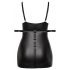 Cottelli Plus Size - Minikleid mit Armbandern und Gurten (schwarz) 