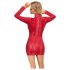 Cottelli - Minikleid mit Schlangenhautmuster (rot) - M