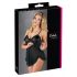 Cottelli - Luftiges, Rüschen-Babydoll (schwarz) - XXL