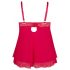 Cottelli Plus Size - Spitzen-Babydoll (Rot)  - 2XL