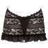 Cottelli - Spitzen Mini mit Halsband (schwarz) - M