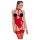 Black Level - Offenes Halsband-Body (Rot) 