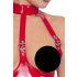 Black Level – Offener Body mit Halsband (Rot)