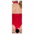 Black Level - Offenes Halsband-Body (Rot) 