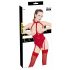 Black Level - Offenes Halsband-Body (Rot)  - S