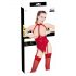 Black Level - Offenes Halsband-Body (Rot)  - S