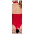 Black Level - Offenes Halsband-Body (Rot)  - S