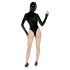 Black Velvet - Langarm Batwoman Body (schwarz)