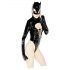 Black Velvet - Langarm Batwoman Body (schwarz)