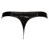 Black Level - Klassischer Lack-Herren-Tanga (schwarz) - M