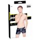 Black Level - Seitentaschen Herren Lackshorts (schwarz) 