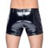 Black Level - Seitentaschen Herren Lackshorts (schwarz) 