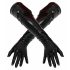 LATEX - lange, Unisex-Handschuhe (schwarz) 