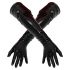 LATEX - lange, Unisex-Handschuhe (schwarz)  - L