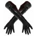 LATEX - lange, Unisex-Handschuhe (schwarz)  - XL