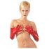 LATEX - lange, Unisex-Handschuhe (rot) 