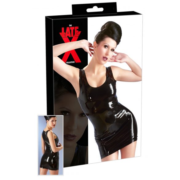 LATEX - ärmelloses Minikleid (schwarz)  - S