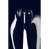 LATEX - Reißverschluss-Leggings (schwarz)  - S