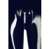 LATEX - Reißverschluss-Leggings (schwarz)  - S