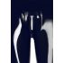 LATEX - Reißverschluss-Leggings (schwarz)  - S