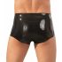 LATEX - Boxershorts mit Penisgewand (schwarz) 