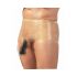 LATEX - Boxershorts mit Penis-Kapuze (Naturfarben) 