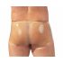 LATEX - Boxershorts mit Penis-Kapuze (Naturfarben) 