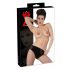 Latex Slip mit internem Dildo (schwarz) - M