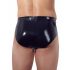 Latex Herren-Shorts mit innerem Anal-Dildo (schwarz) - L