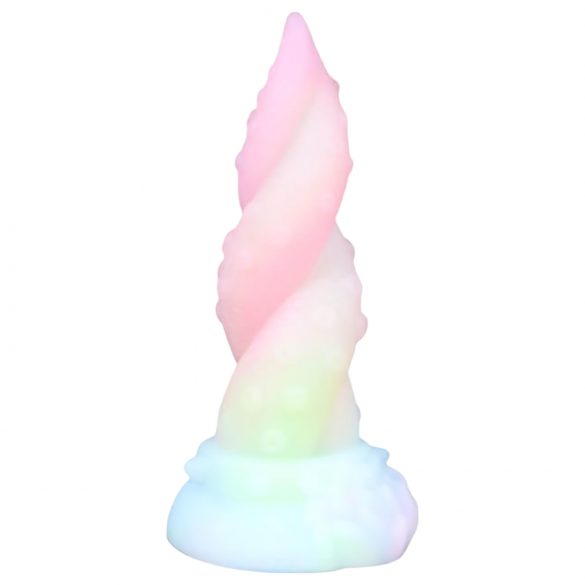 OgazR Kraken - gedrehtes Tentakeldildo - 18 cm (Regenbogen)