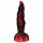 OgazR Hell Dong - Haftfuß gerillter Dildo - 20 cm (schwarz-rot)