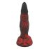 OgazR Höllendong - Saugnapf gerippten Dildo - 20 cm (schwarz-rot) 